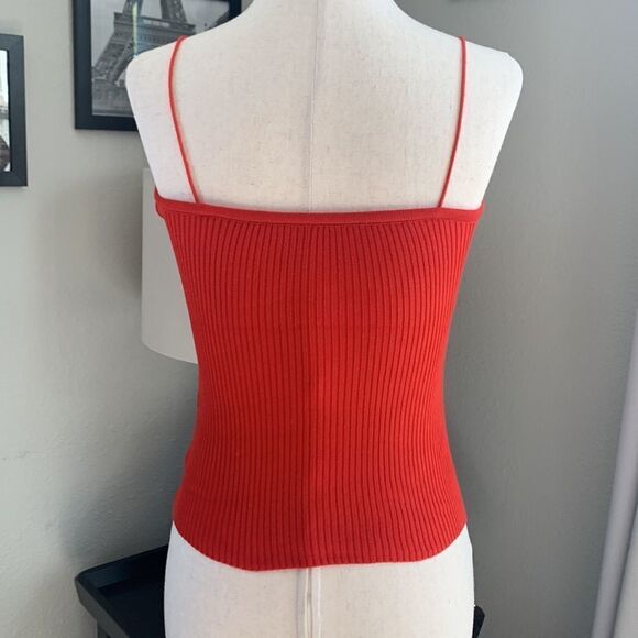 Spaghetti strap cami ribbed knit one size xs/small - Picture 7 of 10